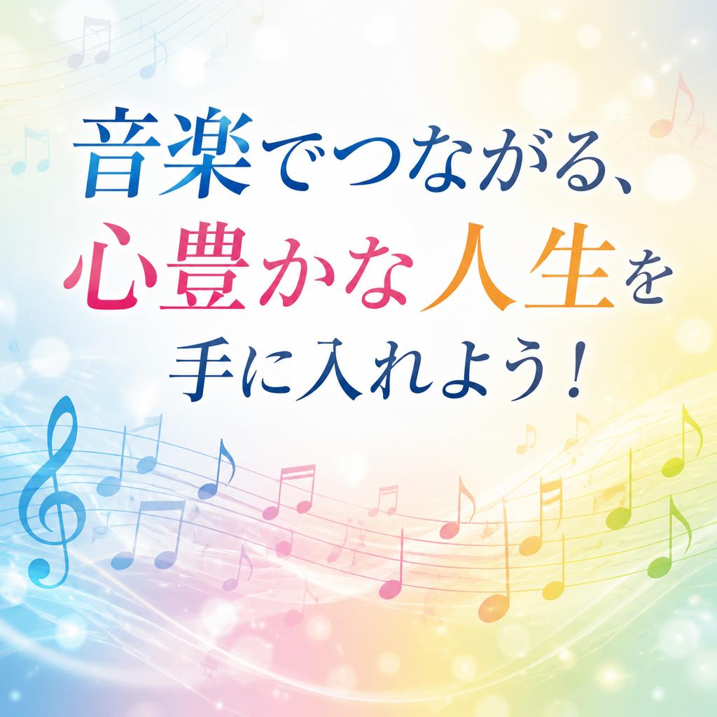 音楽でつながる、心豊かな人生を手に入れよう！